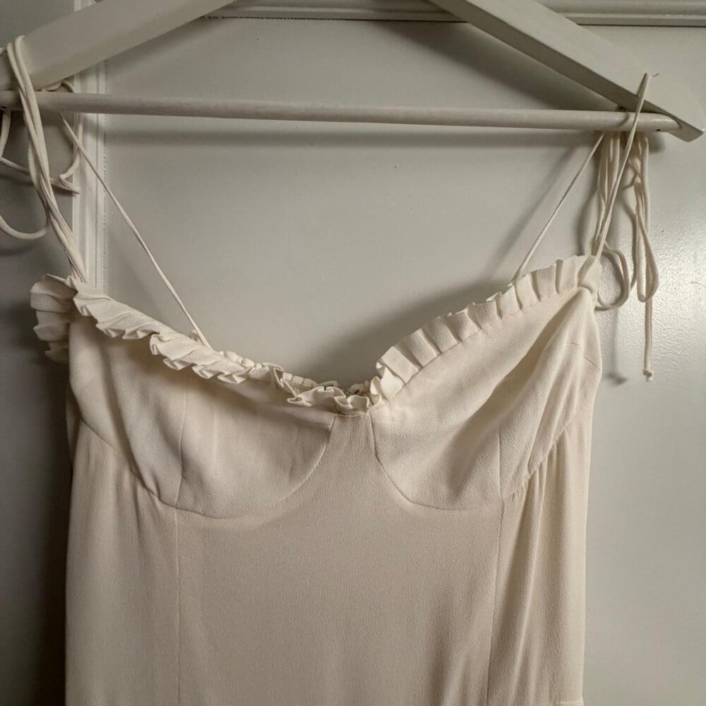 Reformation Ronan Dress, Ivory, Size US 4, BNWT - Picture 5 of 10